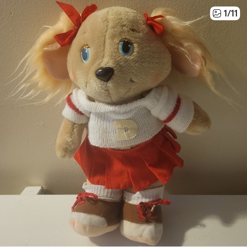 Vintage 1984, Get Along Gang, Dotty Dog Plush Toy